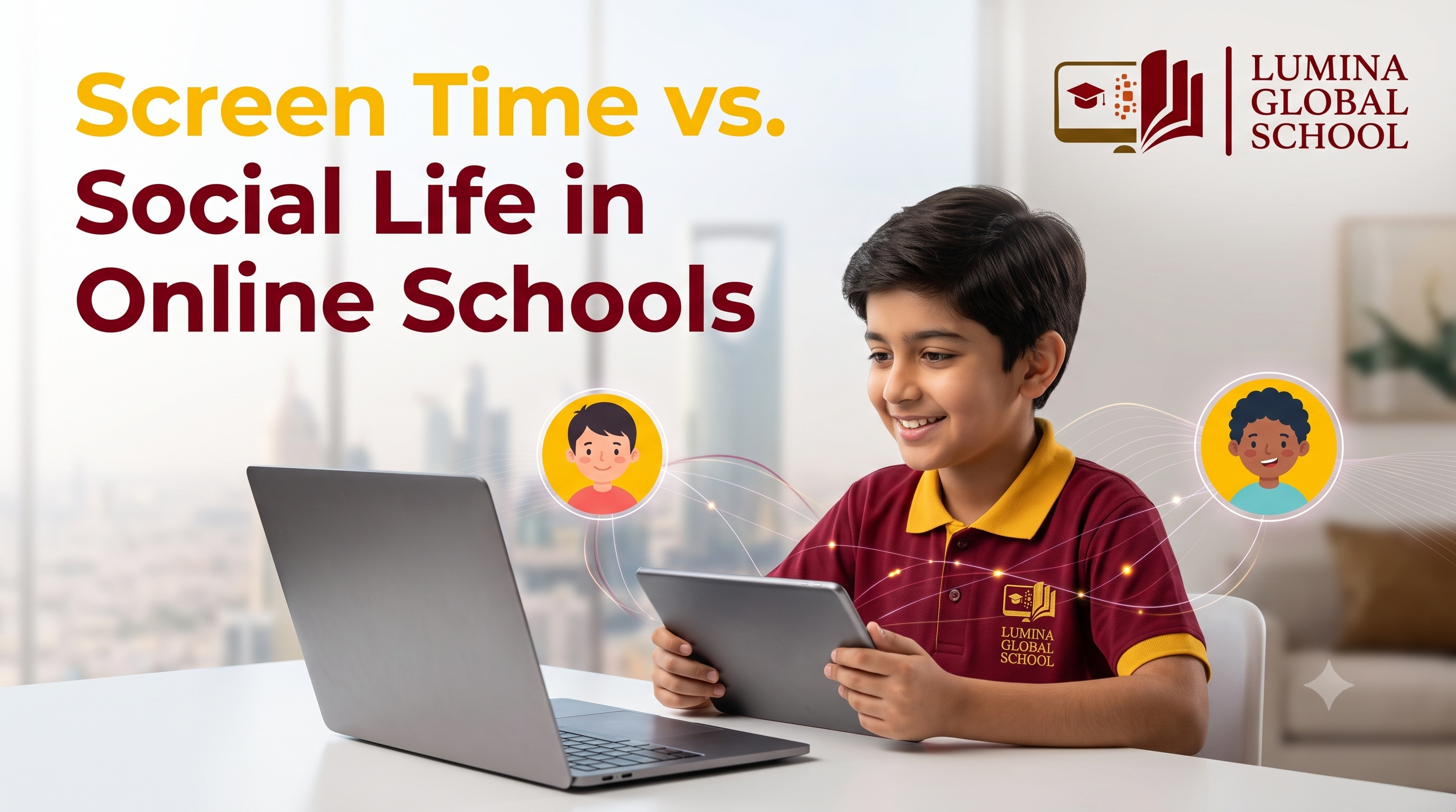 Screen Time vs. Social Life in Online Schools